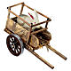 Cart with rabbit, 5x5x10 cm, for 10 cm Neapolitan Nativity Scene s2