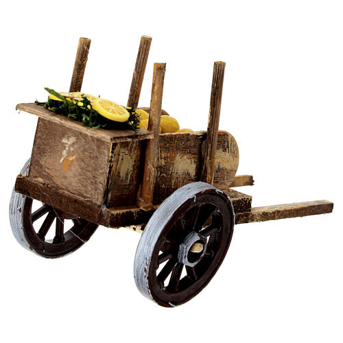 Lemon market cart 5x5x10 cm Neapolitan nativity scene 10 cm 3