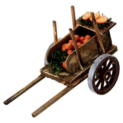 Carro arance 5x5x10 cm presepe napoletano 10 cm 1