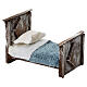 Bed with diamond decorations for 10 cm Neapolitan Nativity Scene, 5x5x10 cm s2