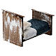 Bed with diamond decorations for 10 cm Neapolitan Nativity Scene, 5x5x10 cm s3