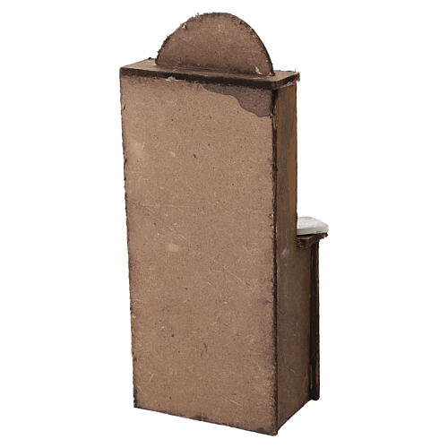 Regał dekoracyjny 15x8x5 cm - do szopki neapolitańskiej 12 cm 4