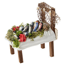 Banco del pesce 10x5x10 cm presepe napoletano 10-12 cm