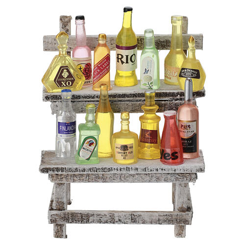 Banco dei liquori 10x5x5 cm presepe napoletano 10-12 cm 1