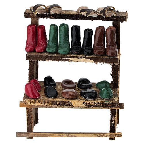 Banco del calzolaio 10x8x5 cm presepe napoletano 10-12 cm 1