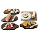 Mixed cutting boards for 10 cm Neapolitan Nativity Scene, set of 5 pieces s5