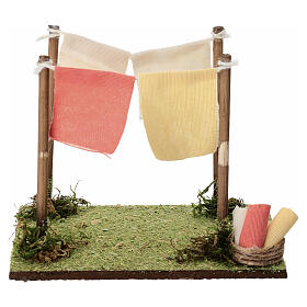 Drying Rack Scene 10x15x10 cm for Neapolitan Nativity 10-12 cm
