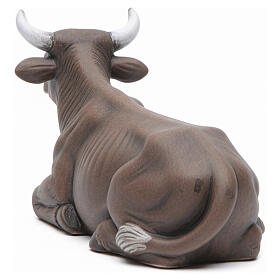 Bue terracotta 18 cm presepe napoletano