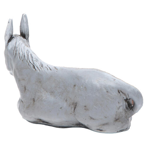 Âne en terre cuite 18 cm crèche napolitaine 2