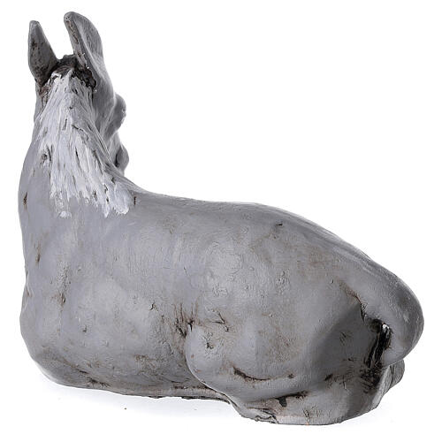 Terracotta donkey for Neapolitan Nativity Scene, 30 cm 3