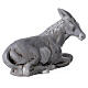 Terracotta donkey figurine, 30 cm Neapolitan nativity scene s2