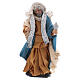 Roi mage blanc 8 cm en terre cuite pour crèche napolitaine s1