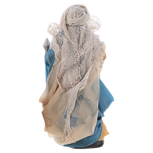 Rei Mago branco 8 cm presépio napolitano em terracota 2