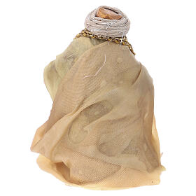 Rei Mago ajoelhado terracota presépio napolitano de 8 cm