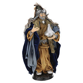 Re Magio Bianco 30 cm presepe napoletano terracotta