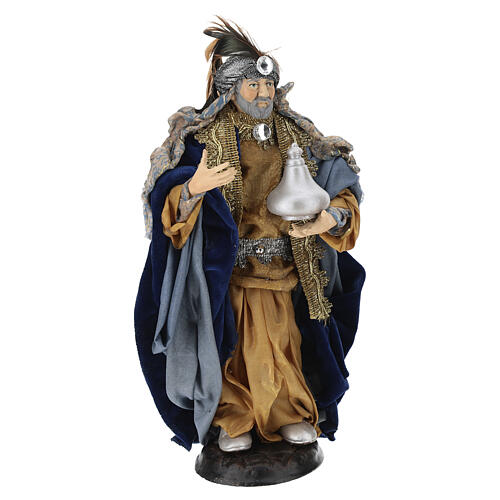 Re Magio Bianco 30 cm presepe napoletano terracotta 1