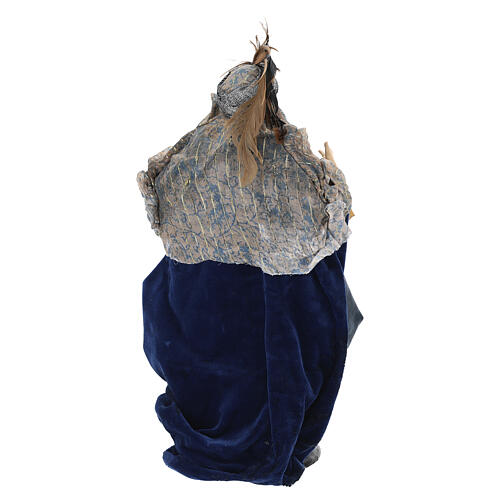 Re Magio Bianco 30 cm presepe napoletano terracotta 4