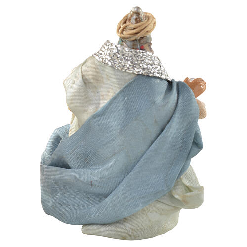 Heiliger König aus Europa, 6 cm, Terrakotta – neapolitanischer Stil, für 6-cm-Krippe 3