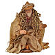 Roi Mage à genoux pour crèche napolitaine 6 cm terre cuite s1