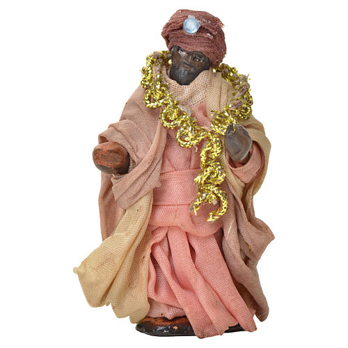 Re Magio Moro presepe napoletano 6 cm terracotta 2