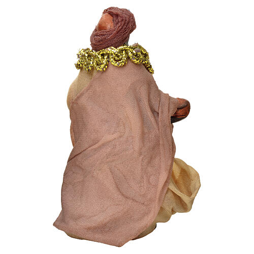 Re Magio Moro presepe napoletano 6 cm terracotta 3