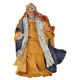 Re Magio Bianco presepe napoletano 6 cm terracotta