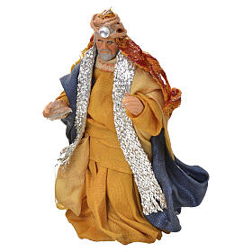 Re Magio Bianco presepe napoletano 6 cm terracotta