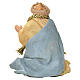 Re Magio in ginocchio presepe napoletano 6 cm terracotta s2