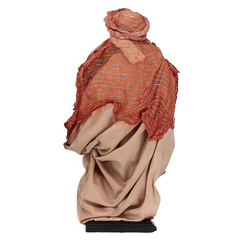 Moorish Wise King, 45 cm Neapolitan Nativity, terracotta 5