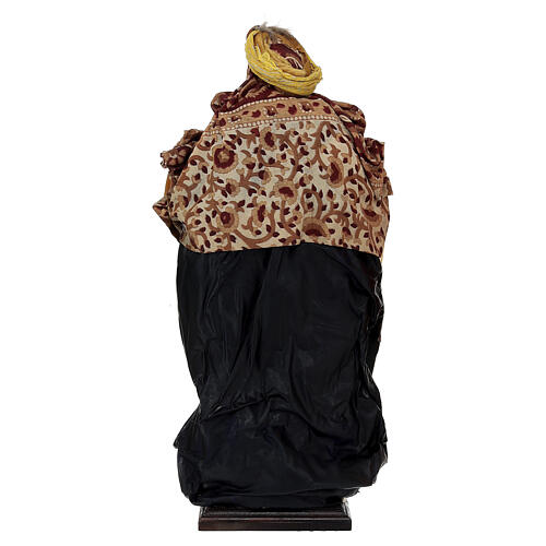 Król Mędrzec biały - figurka do szopki neapolitańskiej 45 cm 4