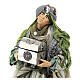 Kneeling Wise Man Statue, 45 cm Neapolitan nativity scene s1