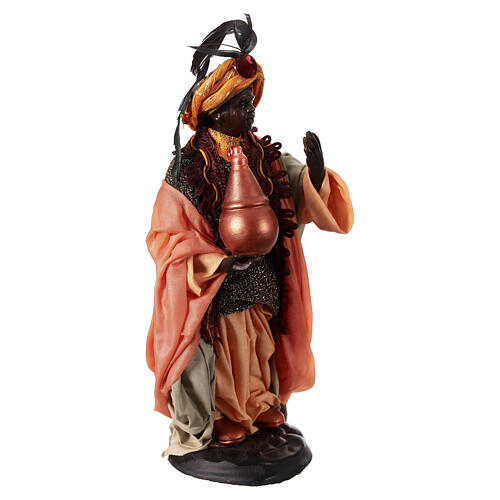 Moor Wise Man Neapolitan Nativity Scene, 18 cm terracotta 4