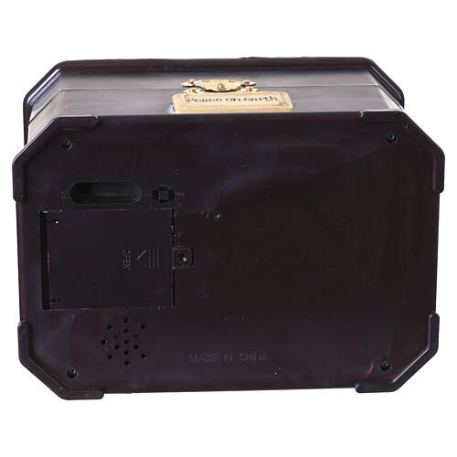 Nativity music box with Wise Men, movement and music, 5x8x5.5 in 11