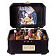 Nativity music box with Wise Men, movement and music, 5x8x5.5 in s1