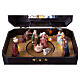 Nativity music box with Wise Men, movement and music, 5x8x5.5 in s3