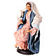 Statua Maria presepe napoletano 18 cm terracotta s3