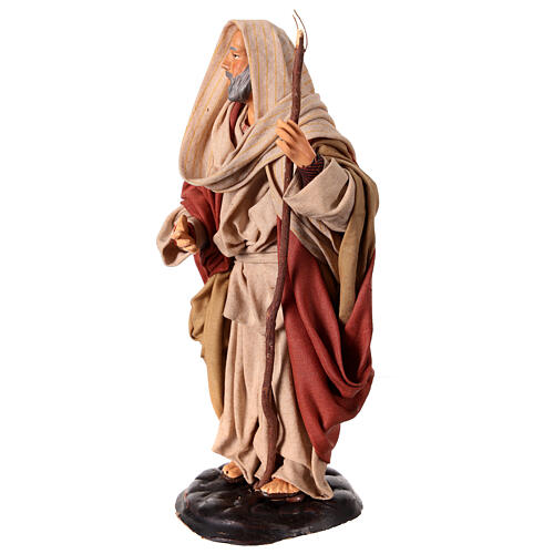 San Giuseppe statuina presepe napoletano 18 cm terracotta 4
