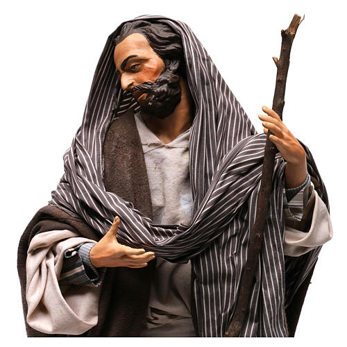Natività stile 700 presepe napoletano 35 cm in terracotta 4