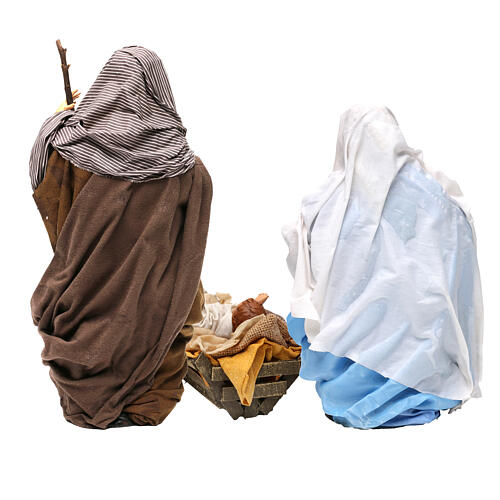 Natività stile 700 presepe napoletano 35 cm in terracotta 12