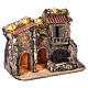 Ambientazione presepe Napoli 8-10 cm 45x50x30 cm luci mulino ad acqua funzionante s4