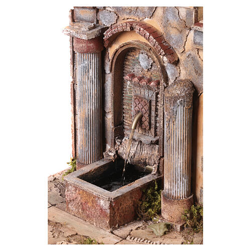 Cork fountain for Neapolitan nativity 12-14 cm, 45x35x27 cm 2
