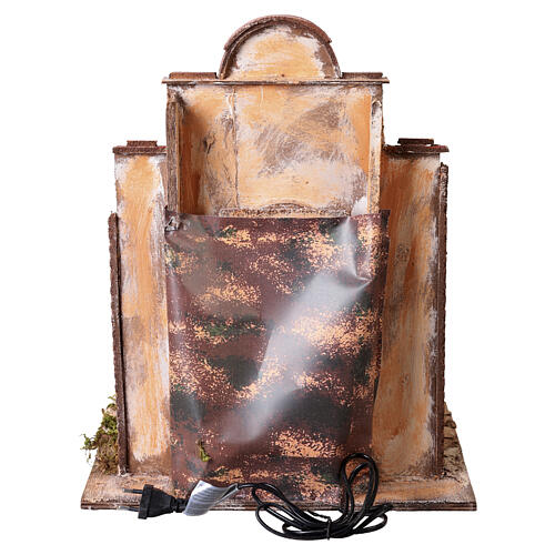 Cork fountain for Neapolitan nativity 12-14 cm, 45x35x27 cm 5