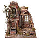 Temple avec fontaine et fenêtre 55x50x35 cm crèche napolitaine 10-12 cm s1