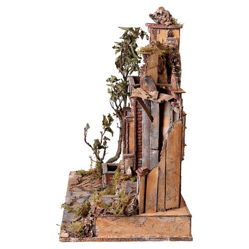 Temple with fountain and window Neapolitan nativity scene 10-12 cm, 55x50x35 cm 8