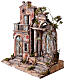 Bourgade à façade délabrée 55x50x30 cm crèche napolitaine 12-14 cm s3
