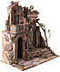 Borghetto con facciata diroccata 55x50x30 cm presepe napoletano 12-14 cm s6