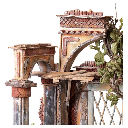 Arco con columnas 60x50x35 cm belén napolitano 14-16 cm 4