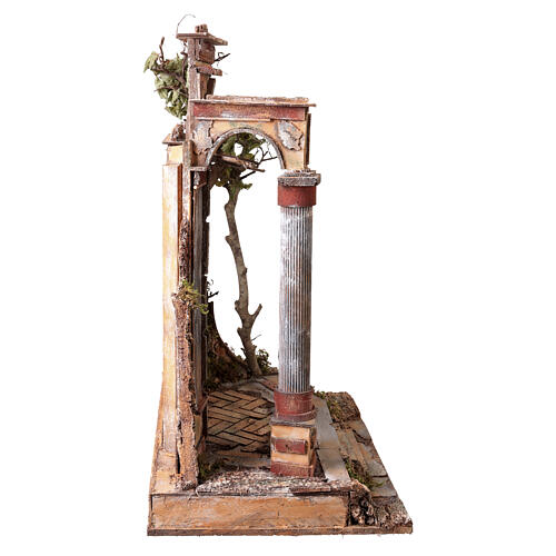 Łuk z kolumnami 60x50x35 cm - do szopki neapolitańskiej 14–16 cm 6