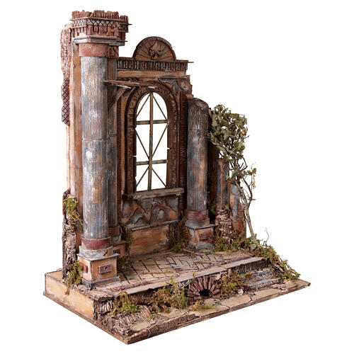 Świątynia z kolumnami, 75×60×40 cm - do szopki neapolitańskiej 24–30 cm 4