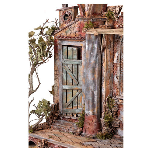 Templo con puerta y ventana 75x40x40 cm belén napolitano 23-30 cm 2